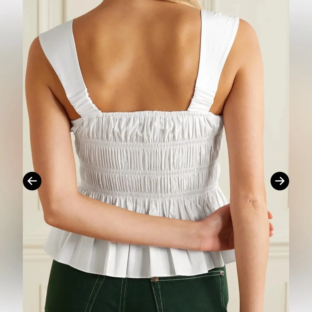 STAUD Ida Cotton Blend Poplin Top *NWT*